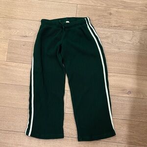 Donni green striped sweatpants